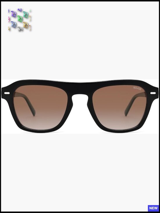 Retro Aviator Polarized Square Sunglasses Classic Driving Shades main image 6